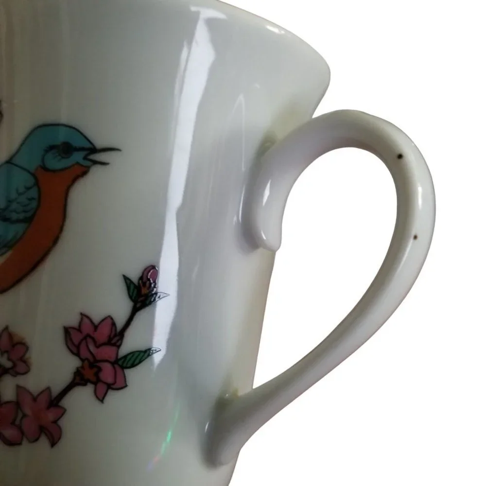 SOLD Roberts Song Bird Irish Coffee Mugs Pedestal Tea Cups Set of 5 - Picture 5 of 16
